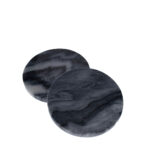 Cuisivin Bel-Air Grey Marble Round Coasters Set - 4 Pack