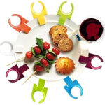 Clips pour assiettes pour verres à pied Cuisivin - paquet de 6