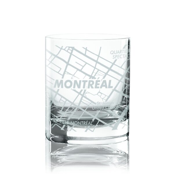 Cuisivin Montreal Map Whisky Glass - 6 Pack