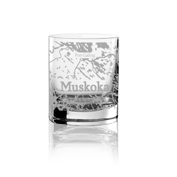 Cuisivin Muskoka Map Whisky Glass - 6 Pack