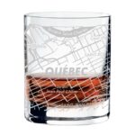 Verre à Whisky Cuisivin Quebec City Map - Paquet de 6