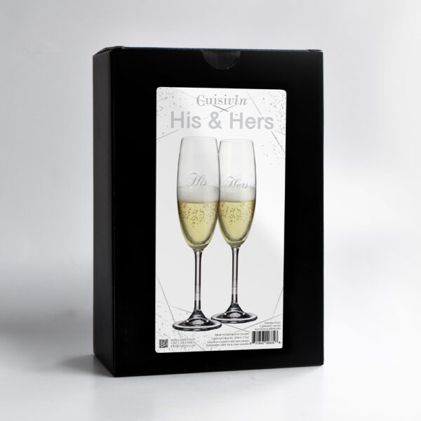 Cuisivin His & Hers Champagne Flute Set - 2 Pack
