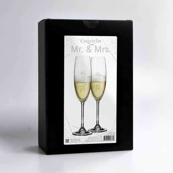 Cuisivin Mr. & Mrs. Champagne Flute Set - 2 Pack