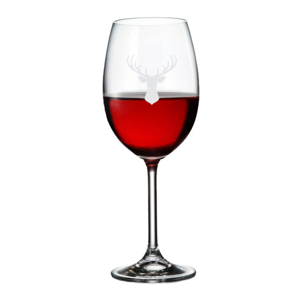 Cuisivin Stag Print Wine Glass – 6 Pack