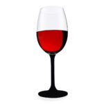 Verre à vin à tige en velours noir Cuisivin - Paquet de 2