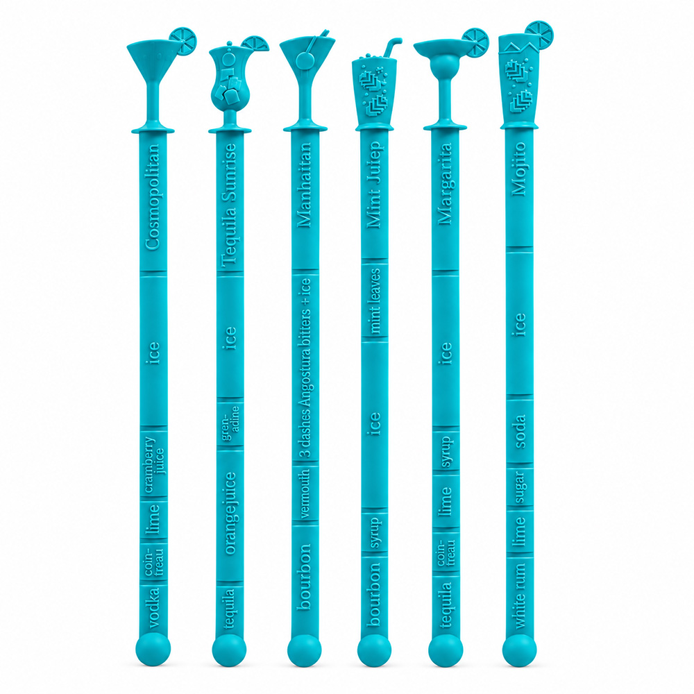 3319_Basic White_Cuisivin Cocktail Recipe Sticks_01 Cuisivin Cocktail Recipe Sticks – 6 Pack - Image 1