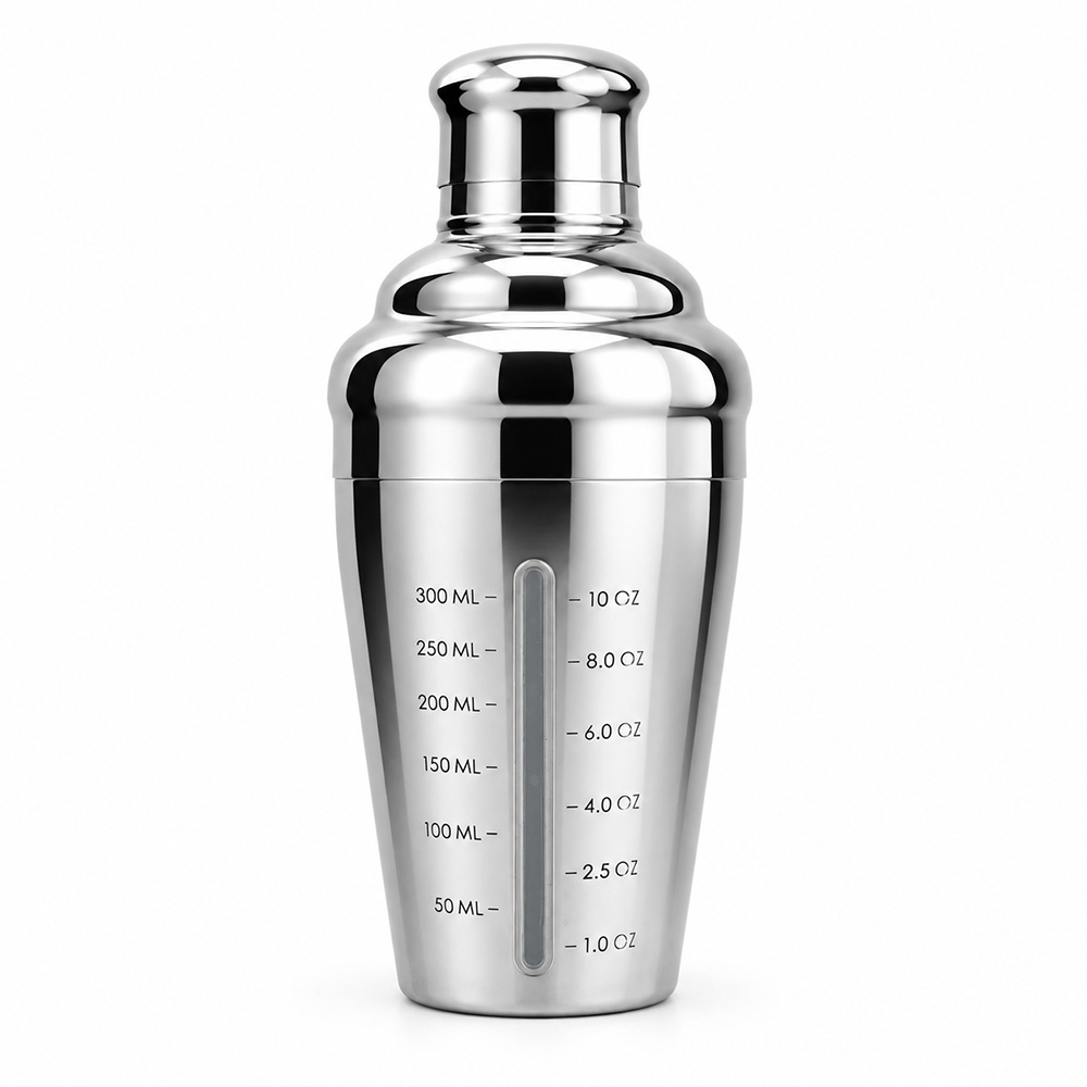 6070_Basic White_Bel-Art Sainless Steel Measured Cocktail Shaker_1
