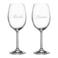 Ensemble de verres à vin Bride & Groom Cuisivin - Paquet de 2 – Image 2
