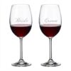 Ensemble de verres à vin Bride & Groom Cuisivin - Paquet de 2