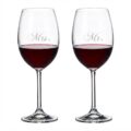 Ensemble de verres à vin Mr. & Mrs. Cuisivin - Paquet de 2