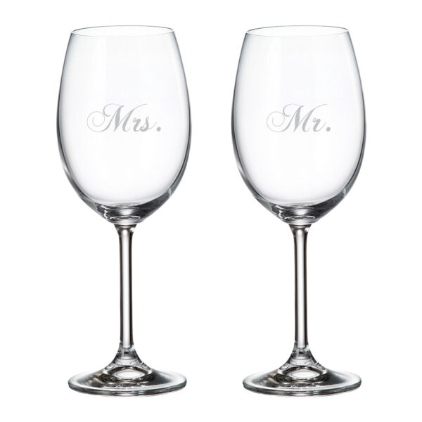 Ensemble de verres à vin Mr. & Mrs. Cuisivin - Paquet de 2