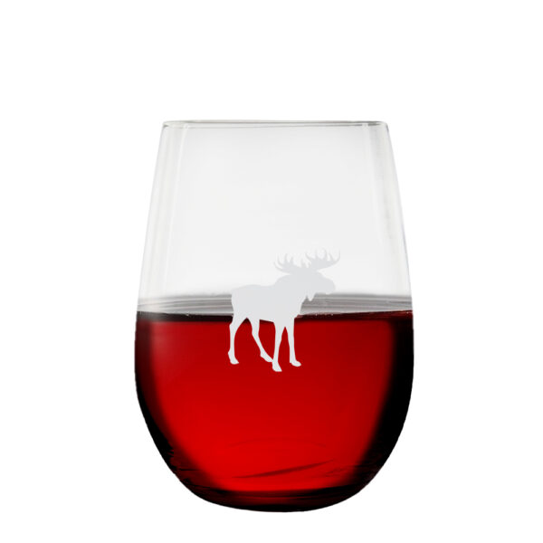 Cuisivin Moose Stemless Wine Glass - 6 Pack