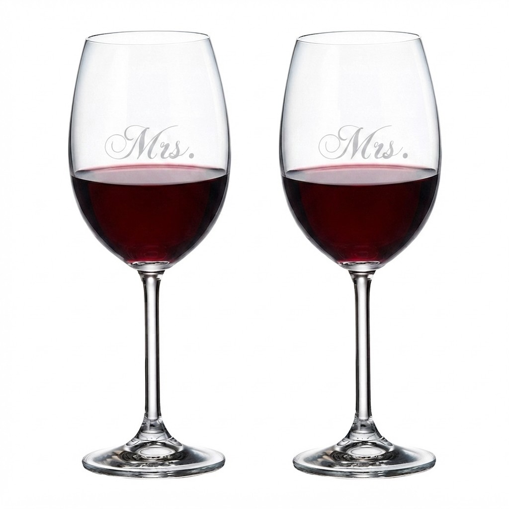 8462MRS_Filled_Mrs. & Mrs. Red Wine Cuisivin Mme et Mme Vin rouge 450ml/15.25oz - 2pk – Image 1