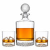 Mulligan Whiskey Decanter with 2 Rock Glasses Set - GB