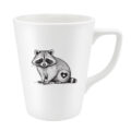 Canadian Raccoon Porcelain Coffee Mug – 4pk – Image 2