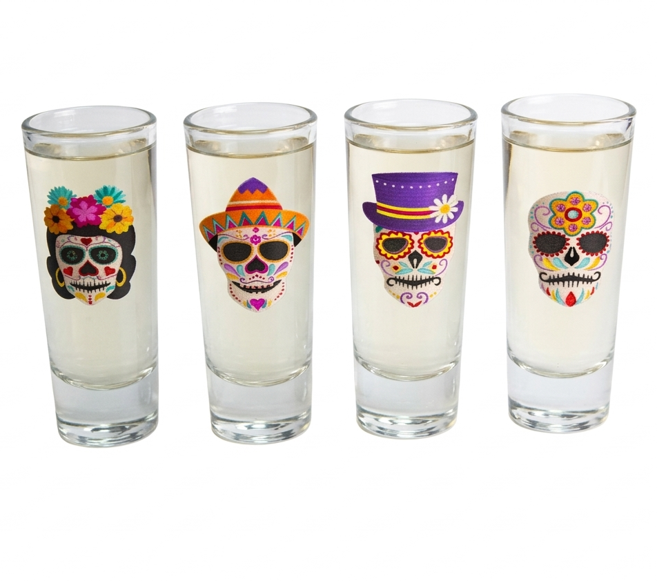 8813DOD4_ Filled _Sugar Skull Shots