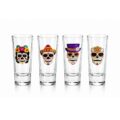 Calavera Sugar Skull – Shot Glass Set (Set of 4) - Image 2