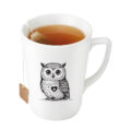Canadian Owl Porcelain Tea Mug – 4pk – Image 3