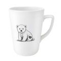Canadian Polar Bear Porcelain Tea Mug – 4pk – Image 2