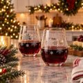 Snowflake Stemless Glass 13oz / 370ml - 6pk – Image 7