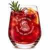 Santa Pour Stemless Wine Glass 13oz / 370ml – 6pk