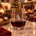 Santa Pour Stemless Wine Glass 13oz / 370ml – 6pk – Image 5