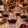 Santa Pour Stemless Wine Glass 13oz / 370ml – 6pk – Image 4